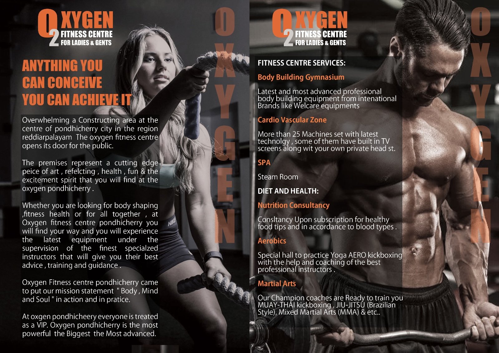 Best gym in Pondicherry – O2 Oxygen Fitness with modern equipment